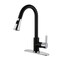 Gourmetier LS8727CTL Continental Single-Handle Pull-Down Kitchen Faucet, Blk/Chrm LS8727CTL - alternate 1